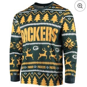 Green Bay Packers Holiday Pajama Shirt size small